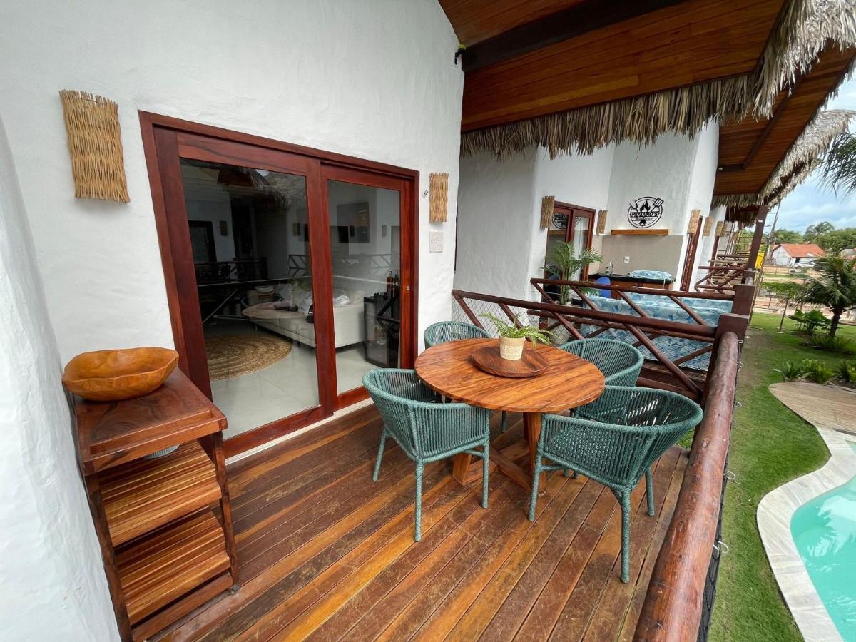 Ap Vila Mar Pe Na Areia Com Vista Para O Mar E Piscina Barra Grande  Eksteriør billede